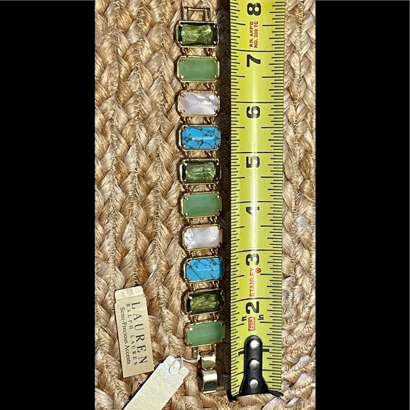 RALPH LAUREN Semi-Precious Stone Link Bracelet … Colorful & Fun! 🌸 - Picture 10 of 16